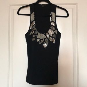 Beaded Detail Racerback Tank